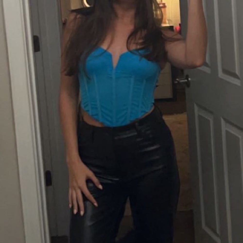 Princess Polly Blue Corset top